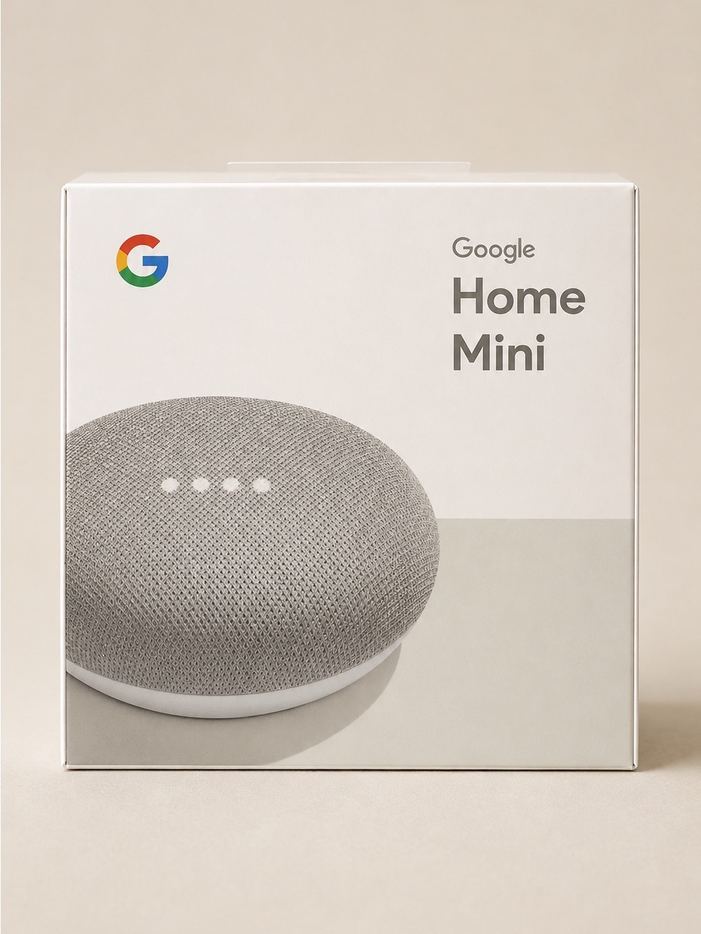 NWT Google Home Mini 1st Gen Smart Speaker Chalk Factory Sealed